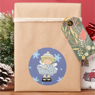 Snowflake Angel Aufkleber