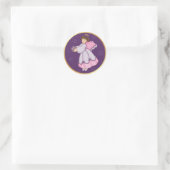 Snowflake Angel Runder Aufkleber (Tasche)