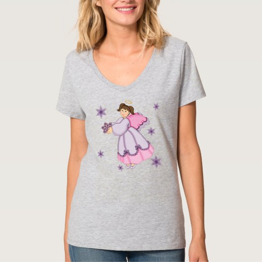 Snowflake Angel T-Shirt (Vorderseite)