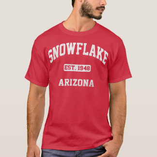 Snowflake Arizona AZ Vintager Staat Athletic Style T-Shirt
