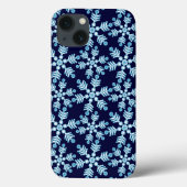Snowflake Art Deco Muster Case-Mate iPhone Hülle (Rückseite)