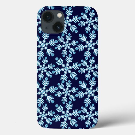 Snowflake Art Deco Muster Case-Mate iPhone Hülle (Rückseite)