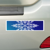 SNOWFLAKE auf blau Autoaufkleber (Auf Auto)