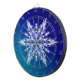 SNOWFLAKE auf blau Dartscheibe (Vorderseite rechts)