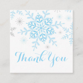 Snowflake Baby Boy Dusche Gefallen Tag Blue Silver