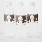 Snowflake Baby Dusche Wasserflaschen Labels Wasserflaschenetikett (Flaschen)