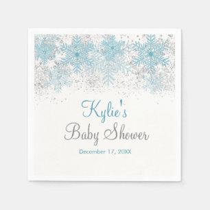 Snowflake Baby Es ist kalt außerhalb von Napkins Serviette