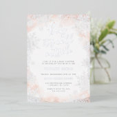 Snowflake Baby es ist kalt draußen Babydusche Folieneinladung (Stehend vorne)