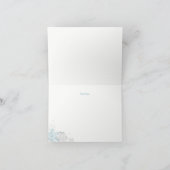 Snowflake Baby Es ist kalt draußen dank Karte (Innenseite)