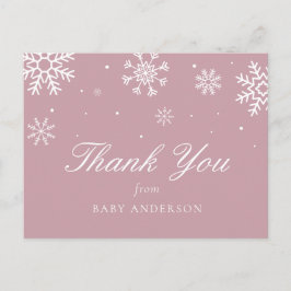 Snowflake Baby Es ist kalt draußen Danke Postkarte