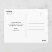 Snowflake Baby Es ist kalt draußen Danke Postkarte (Rückseite)