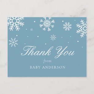 Snowflake Baby Es ist kalt draußen Danke Postkarte