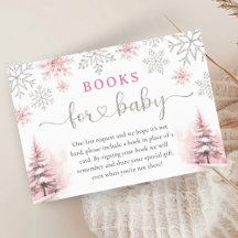 Snowflake Baby Showbücher für Baby