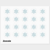 Snowflake Baby Shower Snowflake Envelope Sticker (Blatt)