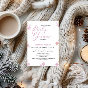 Snowflake Baby Winter Baby Dusche Einladung