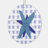 Snowflake Baby's First Christmas Keramikornament (Links)