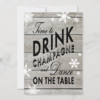 Snowflake Bachelorette Zeit, Champagner zu trinken