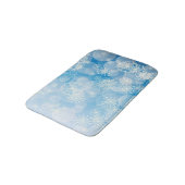 Snowflake background badematte (Schrägansicht)