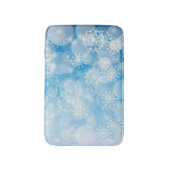 Snowflake background badematte (Vorderseite Vertikal)