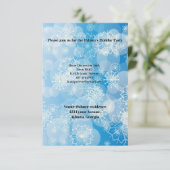 Snowflake background einladung (Stehend Vorderseite)