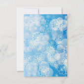 Snowflake background einladung (Rückseite)