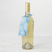 Snowflake background flaschenanhänger (Angewinkelt)