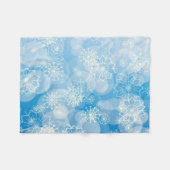 Snowflake background fleecedecke (Vorderseite (Horizontal))