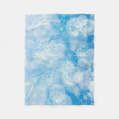 Snowflake background fleecedecke (Vorderseite)