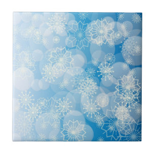 Snowflake background fliese