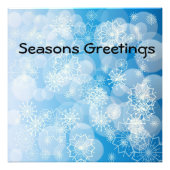 Snowflake background fotodruck (Vorne)