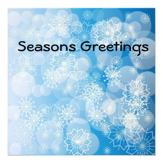 Snowflake background fotodruck (Vorne)