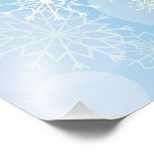 Snowflake background fotodruck (Ecke)