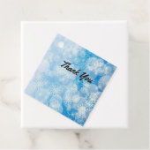 Snowflake background geschenkanhänger (Beispiel)