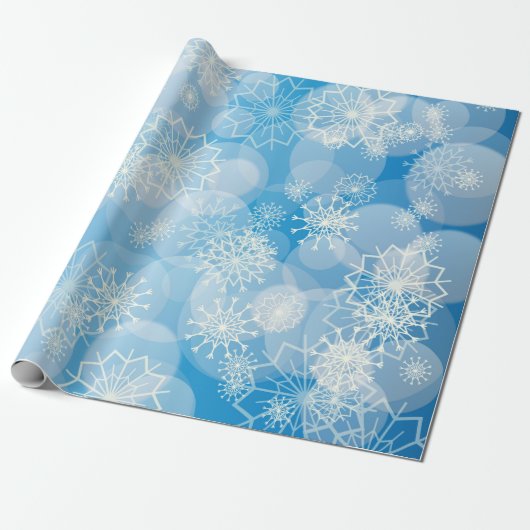 Snowflake background geschenkpapier (Ungerollt)