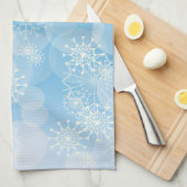 Snowflake background geschirrtuch (Viertel Falte)