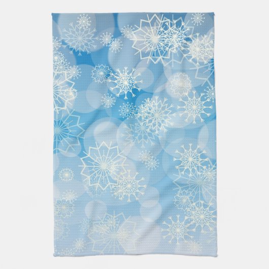 Snowflake background geschirrtuch (Vertikal)