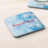 Snowflake background getränkeuntersetzer (Linke Seite)