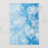 Snowflake background menükarte (Rückseite)