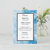 Snowflake background menükarte (Stehend Vorderseite)