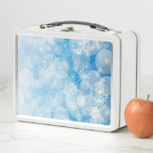 Snowflake background metall brotdose (Beispiel)