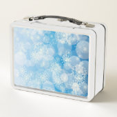 Snowflake background metall brotdose (Rückseite)