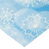 Snowflake background mittelgroßer tischläufer (Ecke)