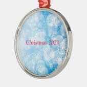 Snowflake background ornament aus metall (Links)