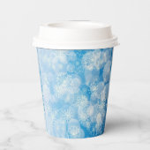 Snowflake background pappbecher (Rückseite)