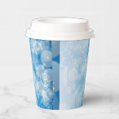 Snowflake background pappbecher (Rechts)
