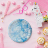 Snowflake background pappteller (Party)