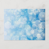 Snowflake background postkarte (Vorderseite)