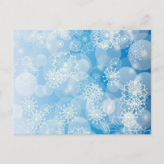 Snowflake background postkarte (Vorderseite)