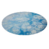 Snowflake background schneidebrett (Ecke)