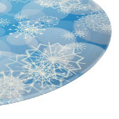 Snowflake background schneidebrett (Ecke)